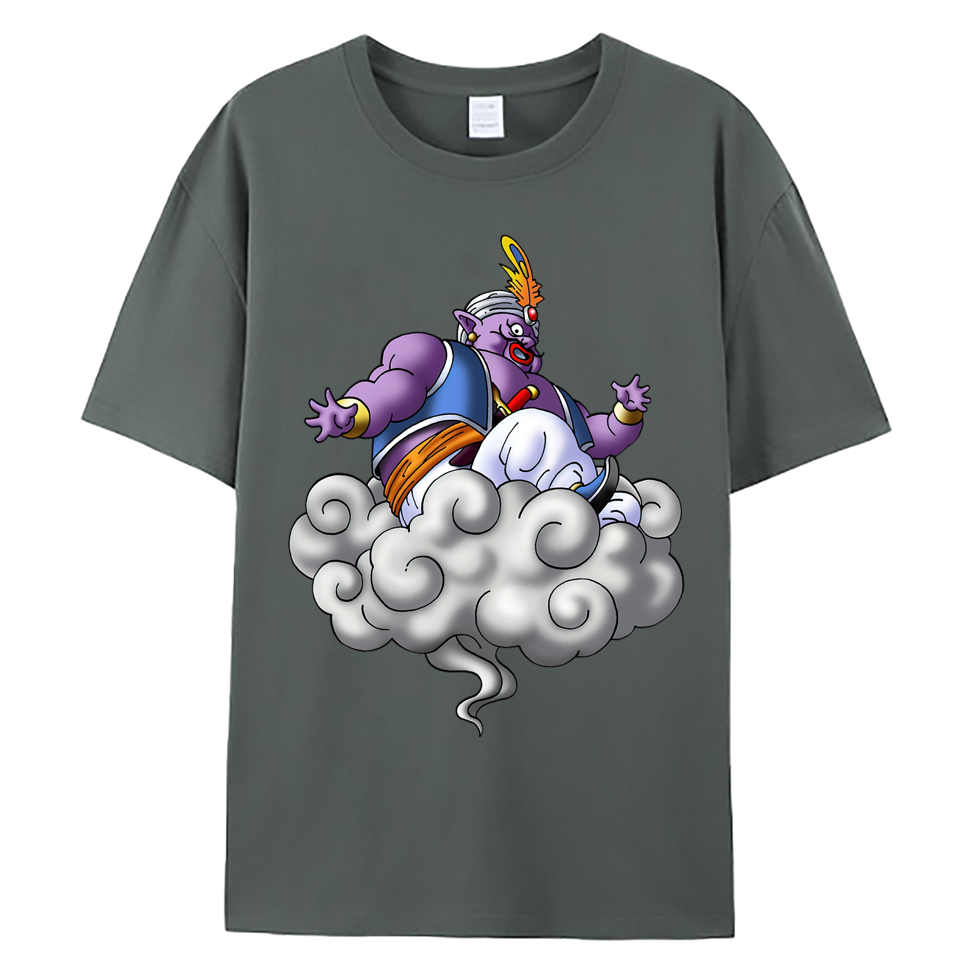（画像用） ドラゴンクエスト Doragon Kuesuto Dragon Quest 綿100％ メンズ半袖Tシャツ｜肌触りやわらか＆通気性